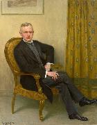 Heinrich Hellhoff Portrait des kaiserlichen Kammerherrn von Winterfeldt, in Armlehnstuhl sitzend oil